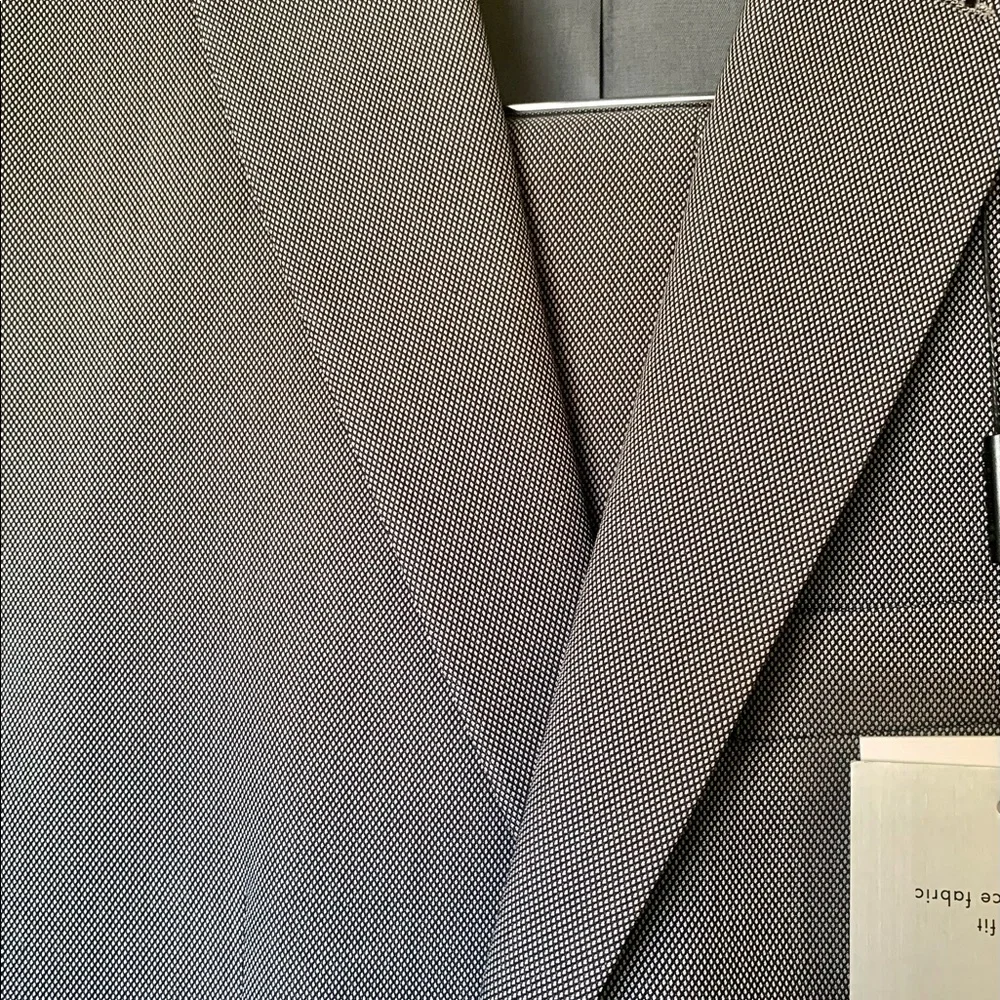 Calvin Klein Men’s Steel Gray Suit Set 38 Short Jacket 32 Pants Slim Fit